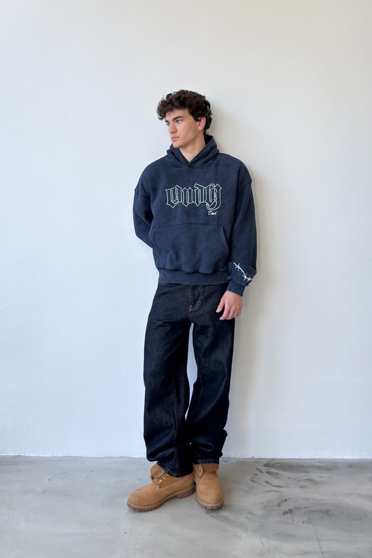 Endy Dad Nakışlı Hoodie