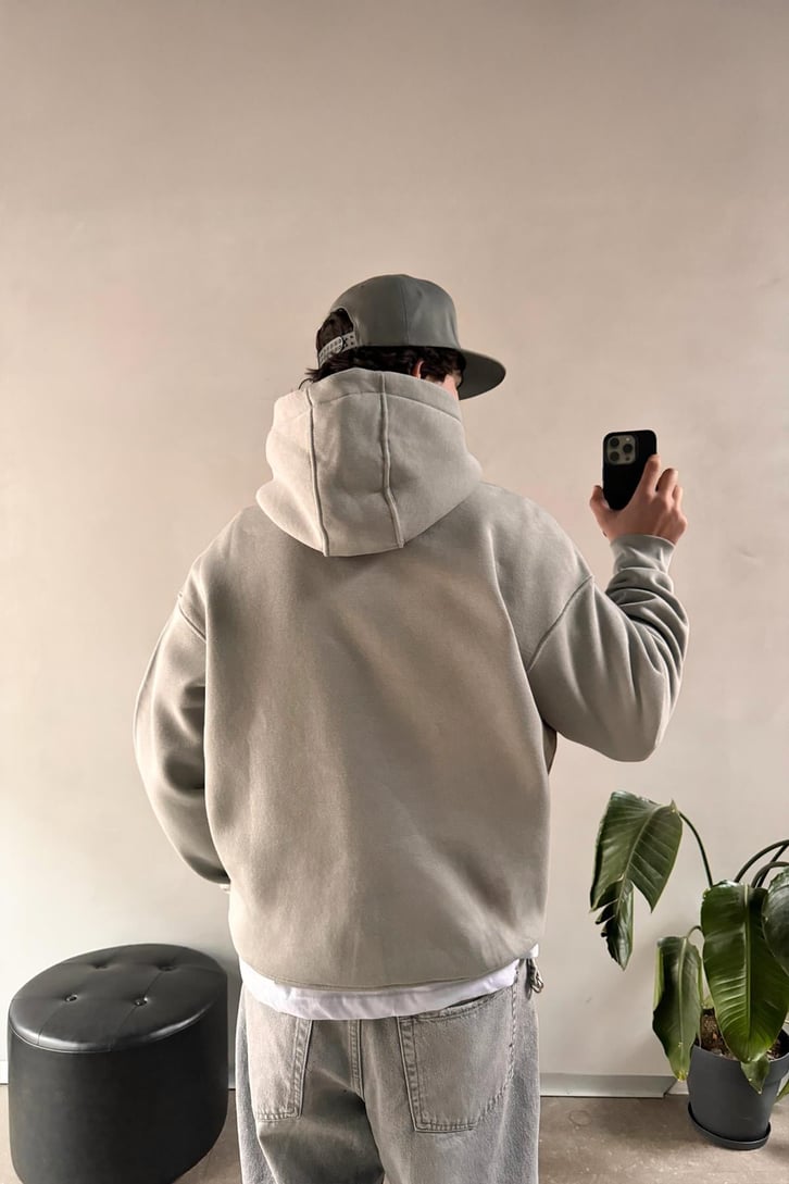 Energy 25Twelve Nakışlı Düğme Detay Hoodie