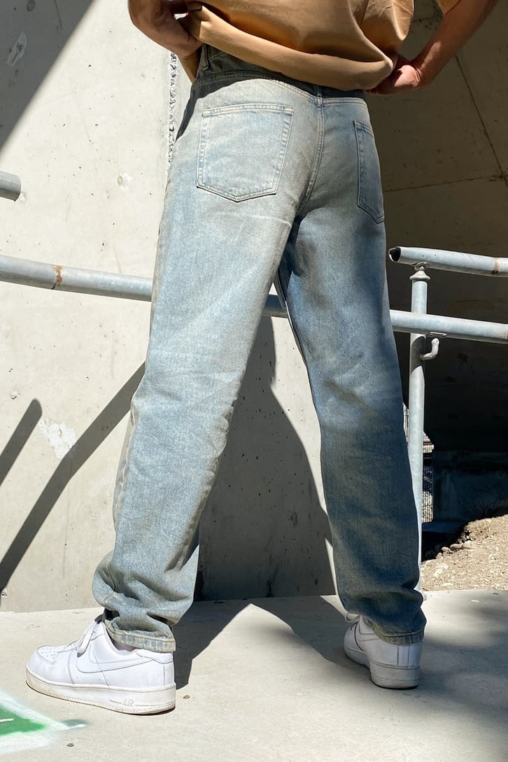 Eskitme Kot Mavisi Regular Fit Jean