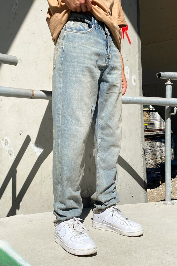 Eskitme Kot Mavisi Regular Fit Jean