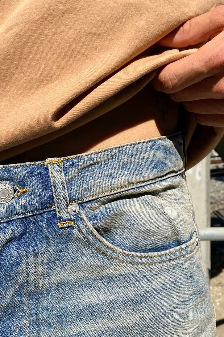 Eskitme Kot Mavisi Regular Fit Jean