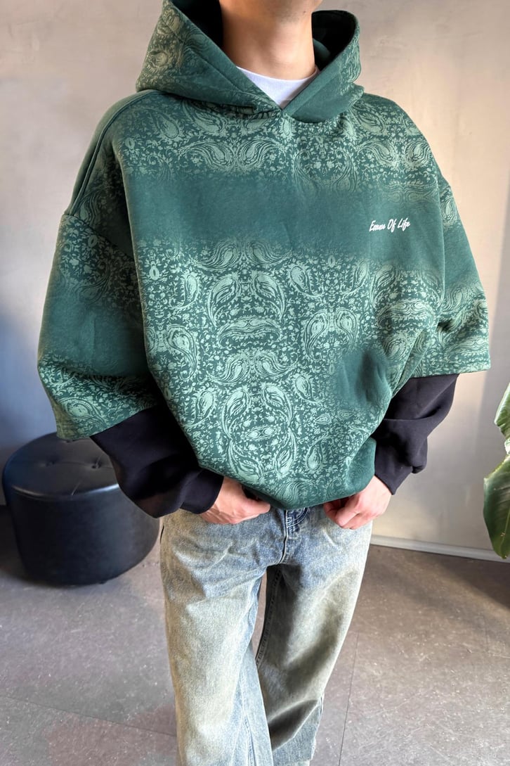 Essence Of Life Baskılı Hoodie