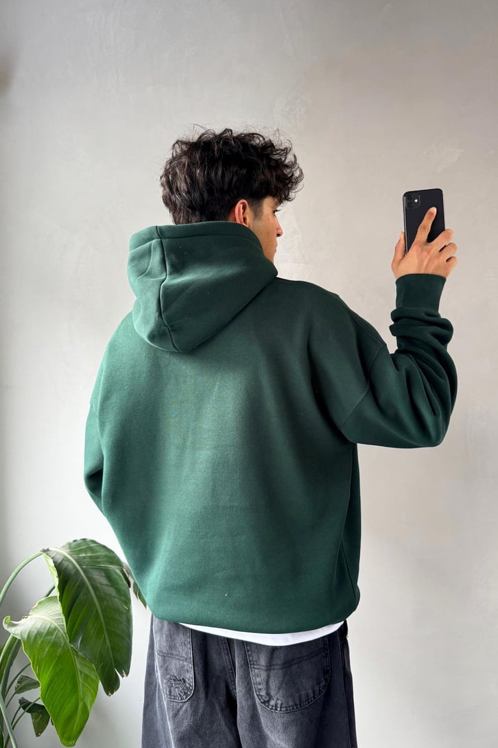 Essentials Baskılı Oversize Hoodie