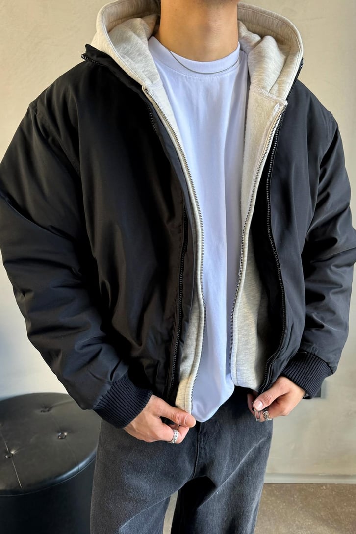 Etek Ribanalı Mevsimlik Bomber Mont
