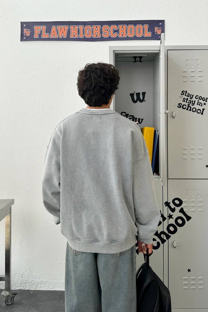 Everlast Baskılı Oversize Sweatshirt