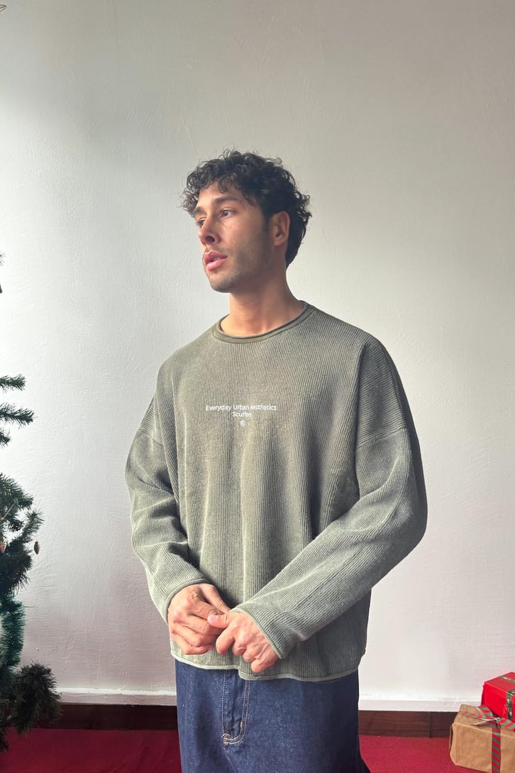 Everyday Baskılı Crop Sweatshirt