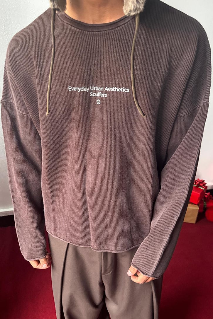 Everyday Baskılı Crop Sweatshirt