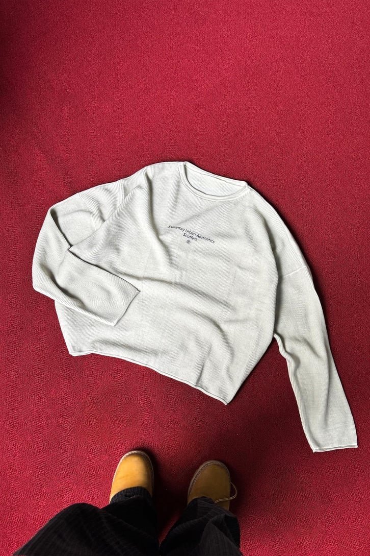 Everyday Baskılı Crop Sweatshirt