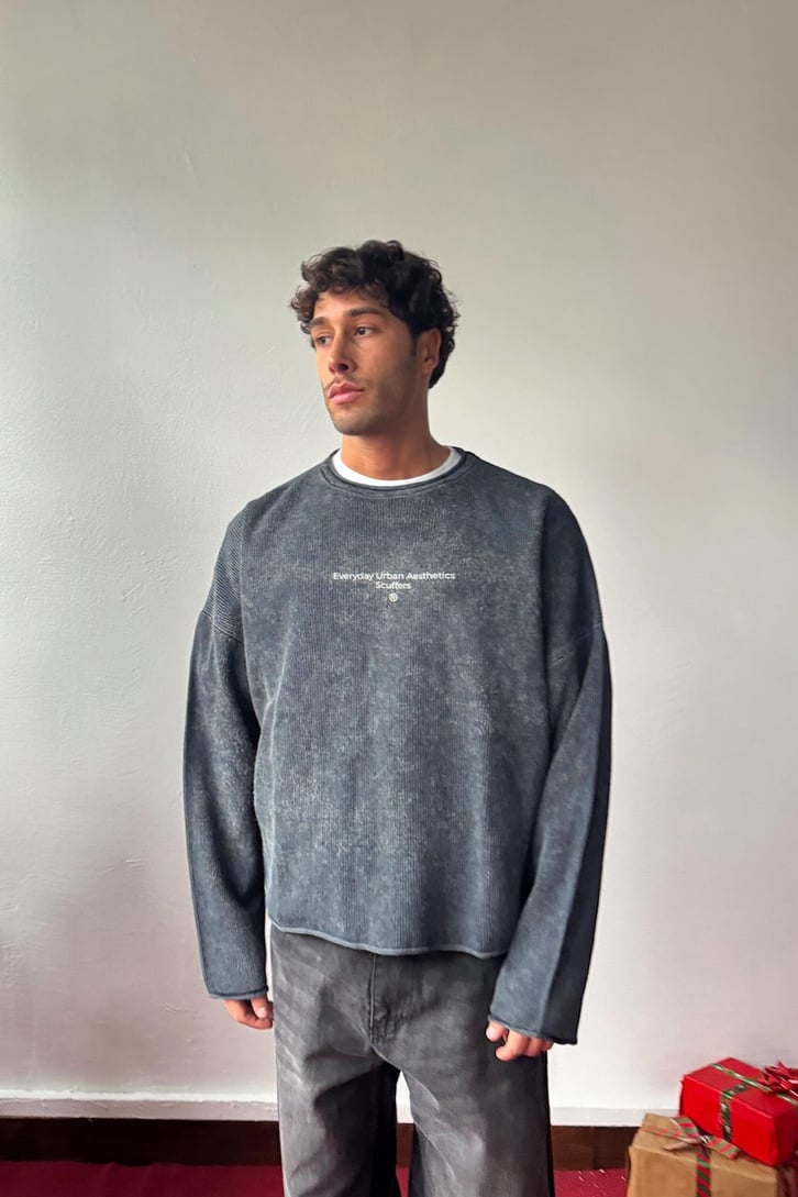 Everyday Baskılı Crop Sweatshirt
