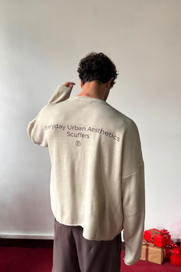 Everyday Baskılı Crop Sweatshirt