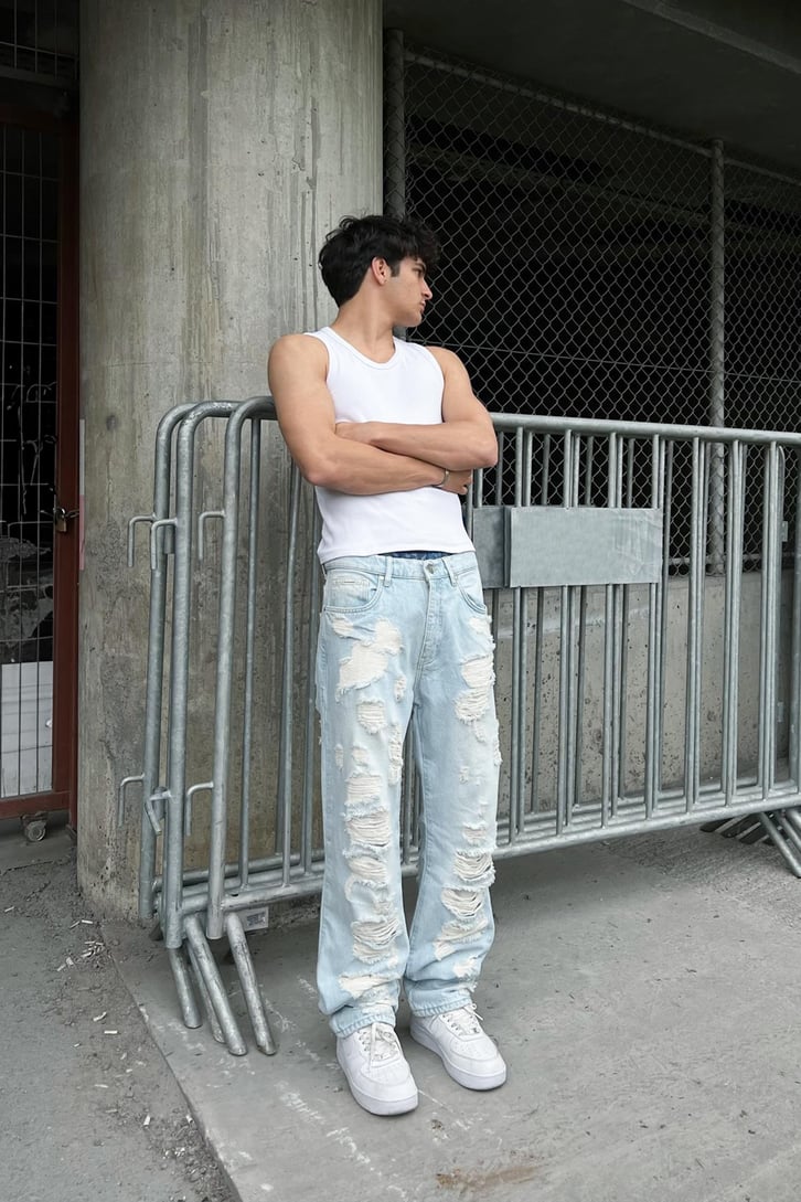 Extra Ripped Mavi Baggy Jean