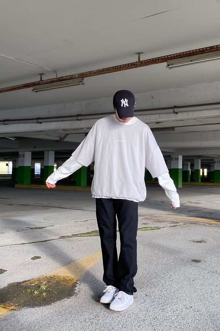 Eyes and Mind Open Super Oversize Premium Sweatshirt