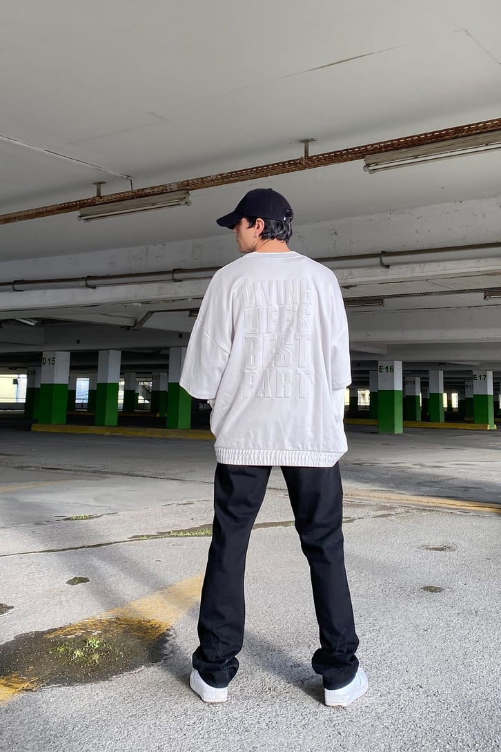 Eyes and Mind Open Super Oversize Premium Sweatshirt