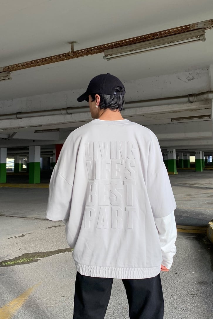 Eyes and Mind Open Super Oversize Premium Sweatshirt