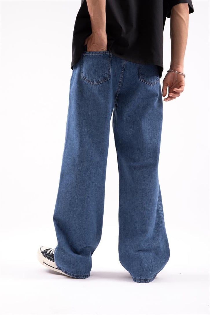 Fear Baskılı Baggy Jean