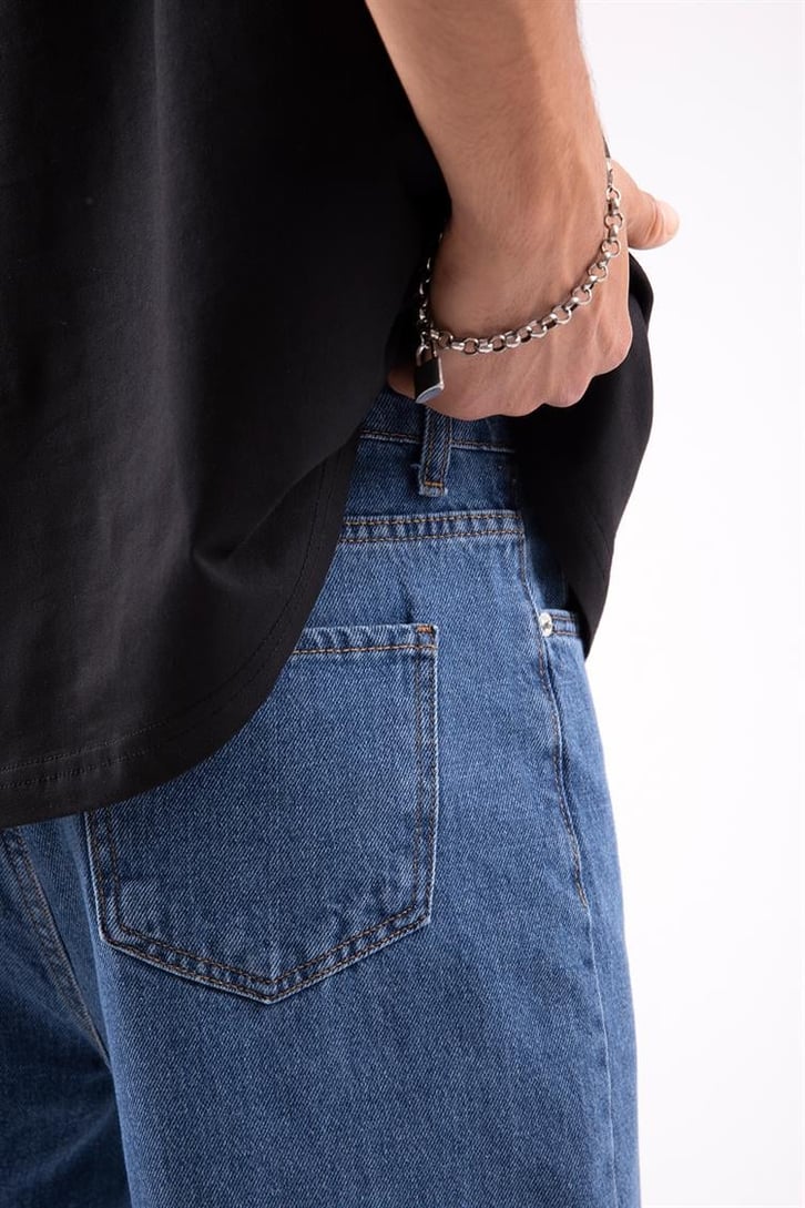 Fear Baskılı Baggy Jean
