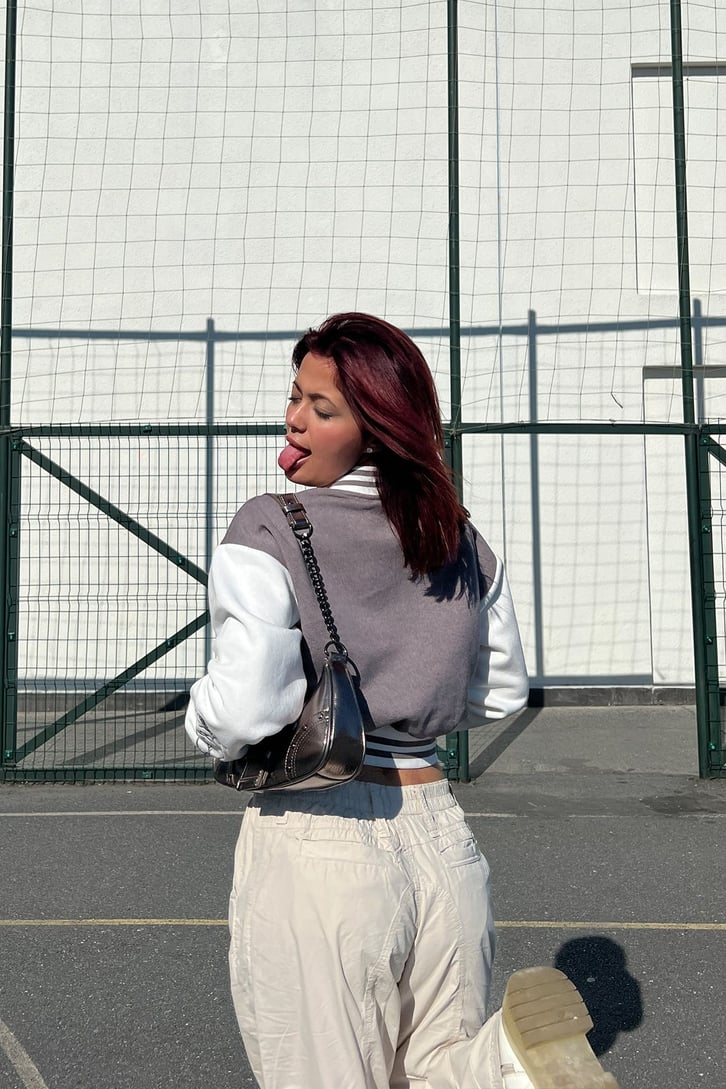 Femme Nakışlı Kolej Ceket