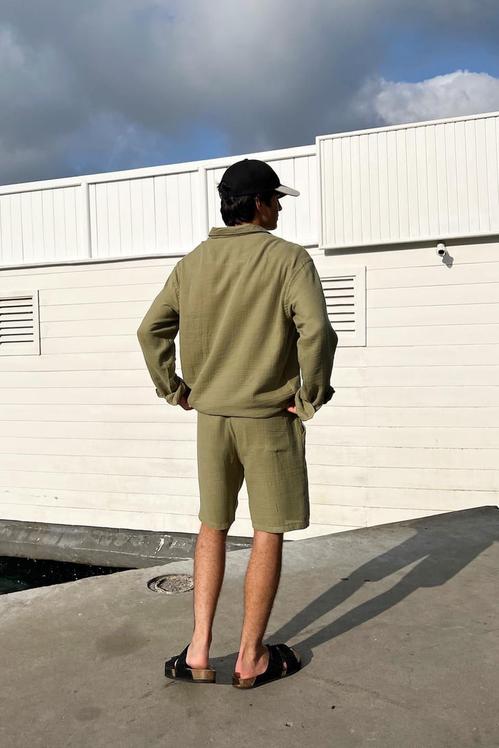 Finest Basic Keten Oversize Gömlek