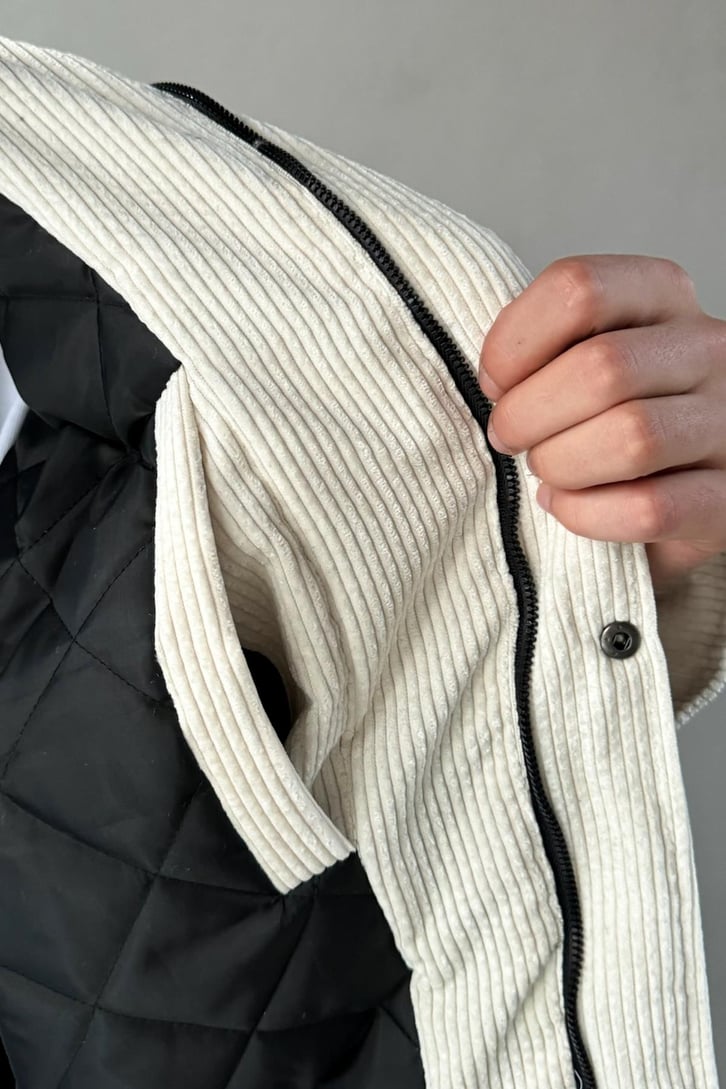 Fitilli Kadife Bomber Mont