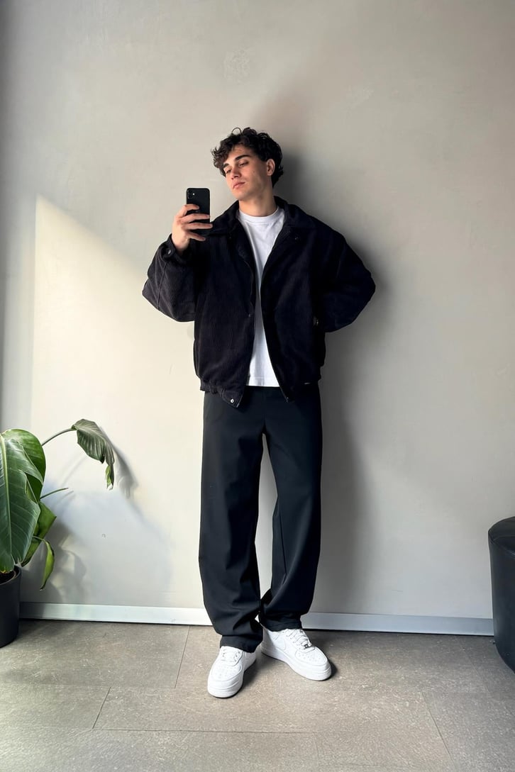 Fitilli Kadife Bomber Mont