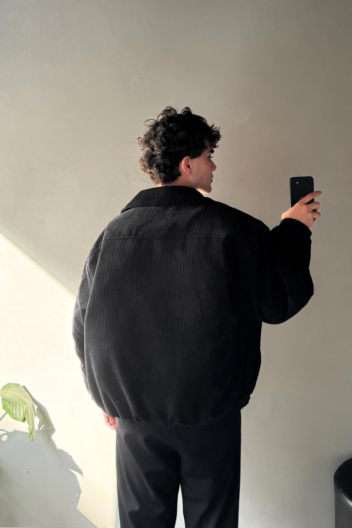 Fitilli Kadife Bomber Mont