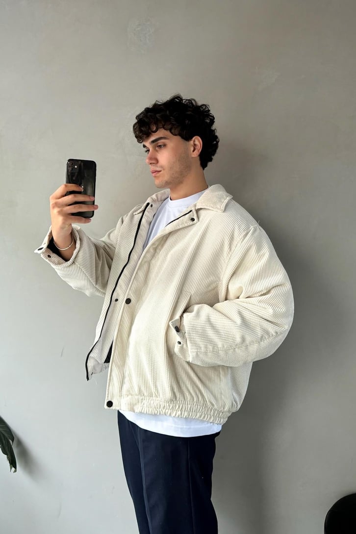 Fitilli Kadife Bomber Mont