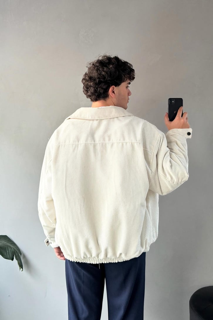Fitilli Kadife Bomber Mont