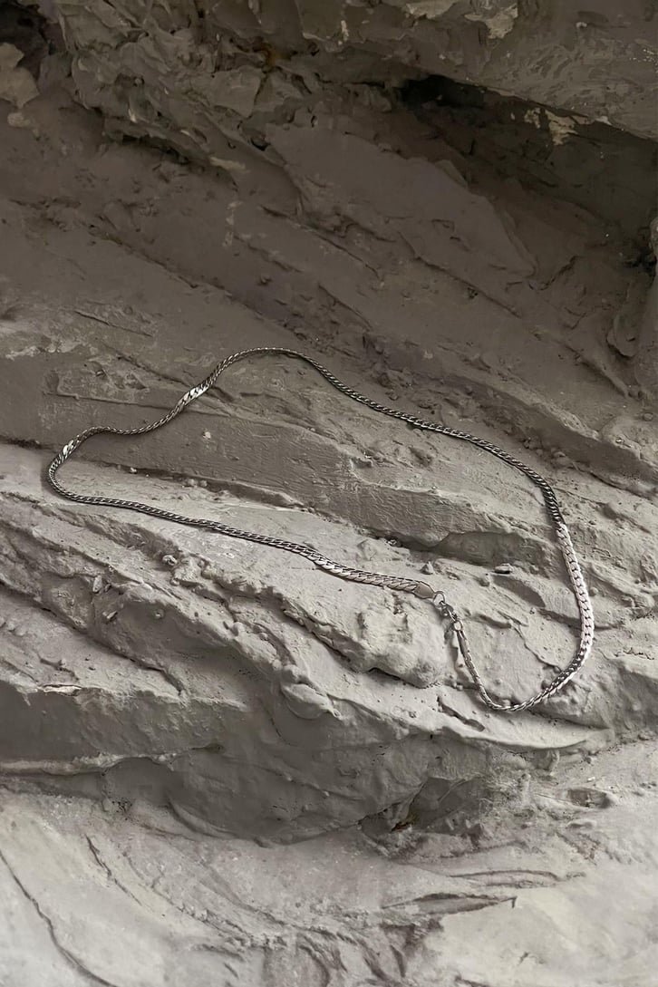Flat Chain Gümüş Kolye