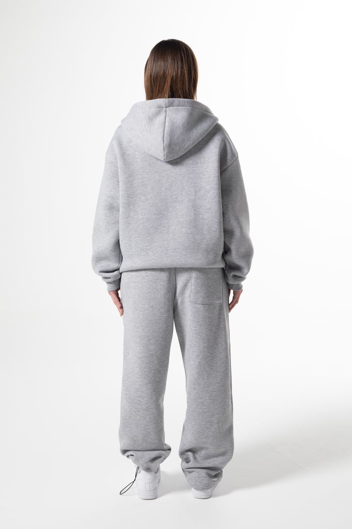 Flaw Atelier Baggy Eşofman Altı Gri Melanj