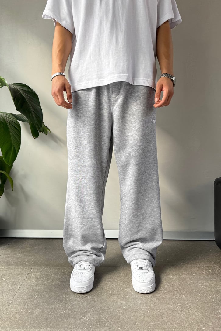 Flaw Atelier Baggy Eşofman Altı Gri Melanj