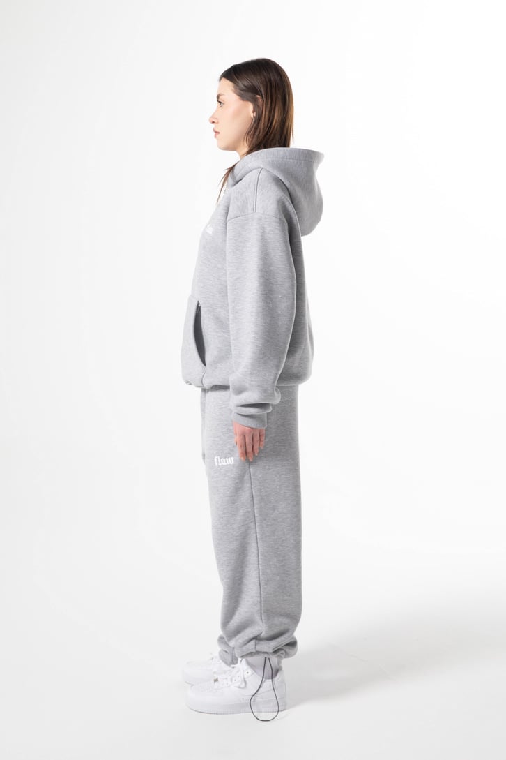 Flaw Atelier Baggy Eşofman Altı Gri Melanj