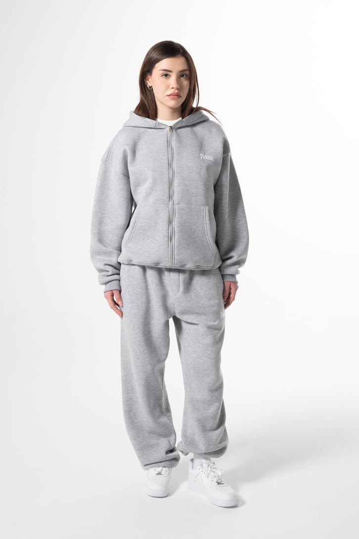 Flaw Atelier Baggy Eşofman Altı Gri Melanj
