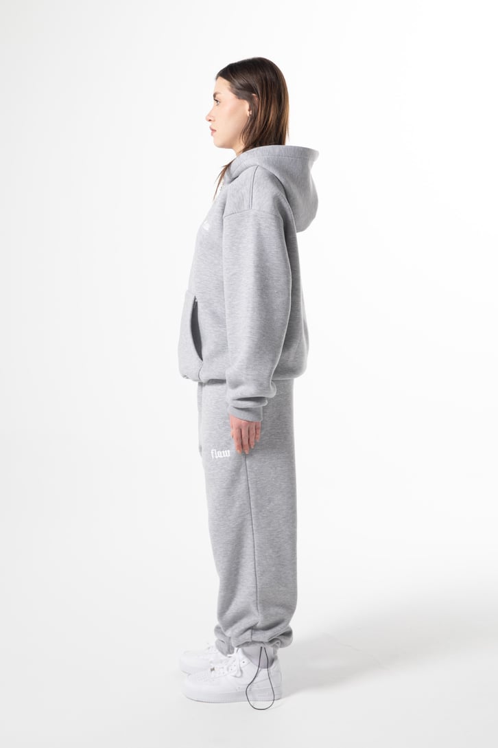 Flaw Atelier Baggy Eşofman Altı Gri Melanj