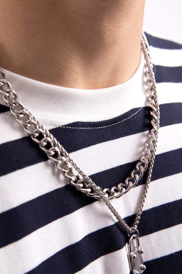 Flaw Atelier Basic Çizgili Oversize Tshirt