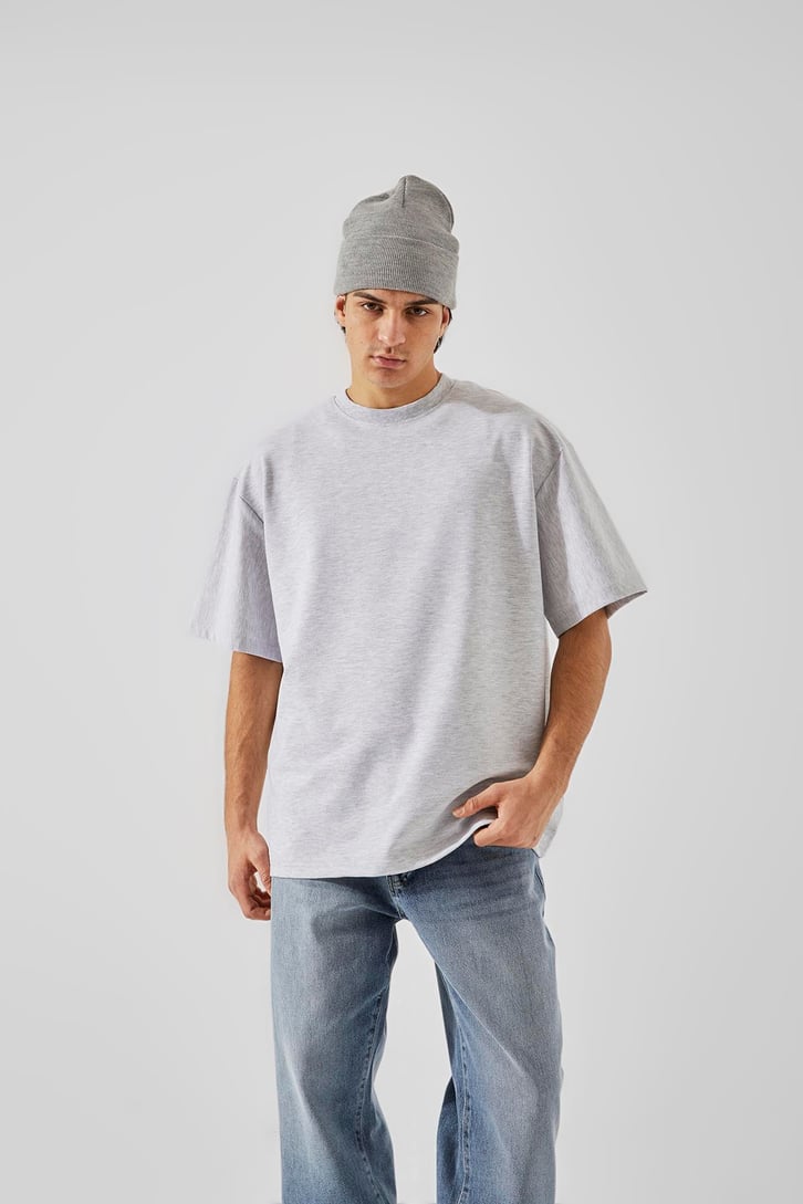 Flaw Atelier Basic Gri Oversize Tişört