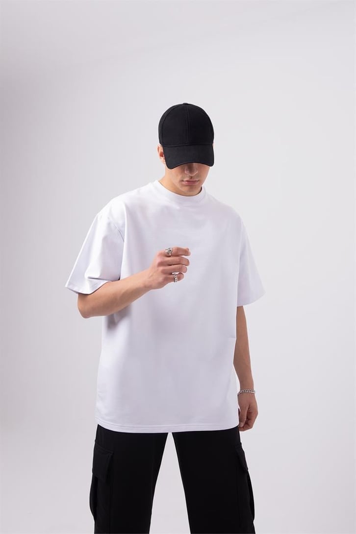 Flaw Atelier Basic Premium Beyaz-Siyah Eşofman Takımı