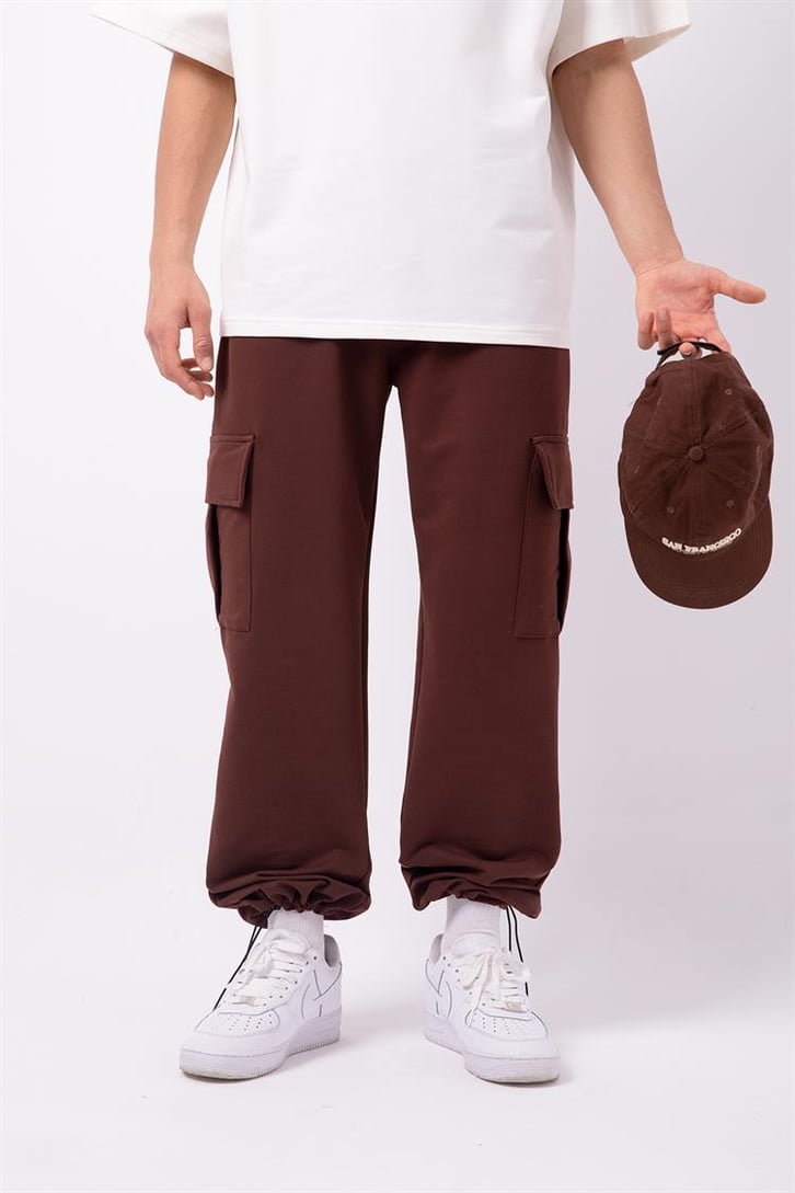 Flaw Atelier Basic Premium Ekru-Kahverengi  Eşofman Takımı