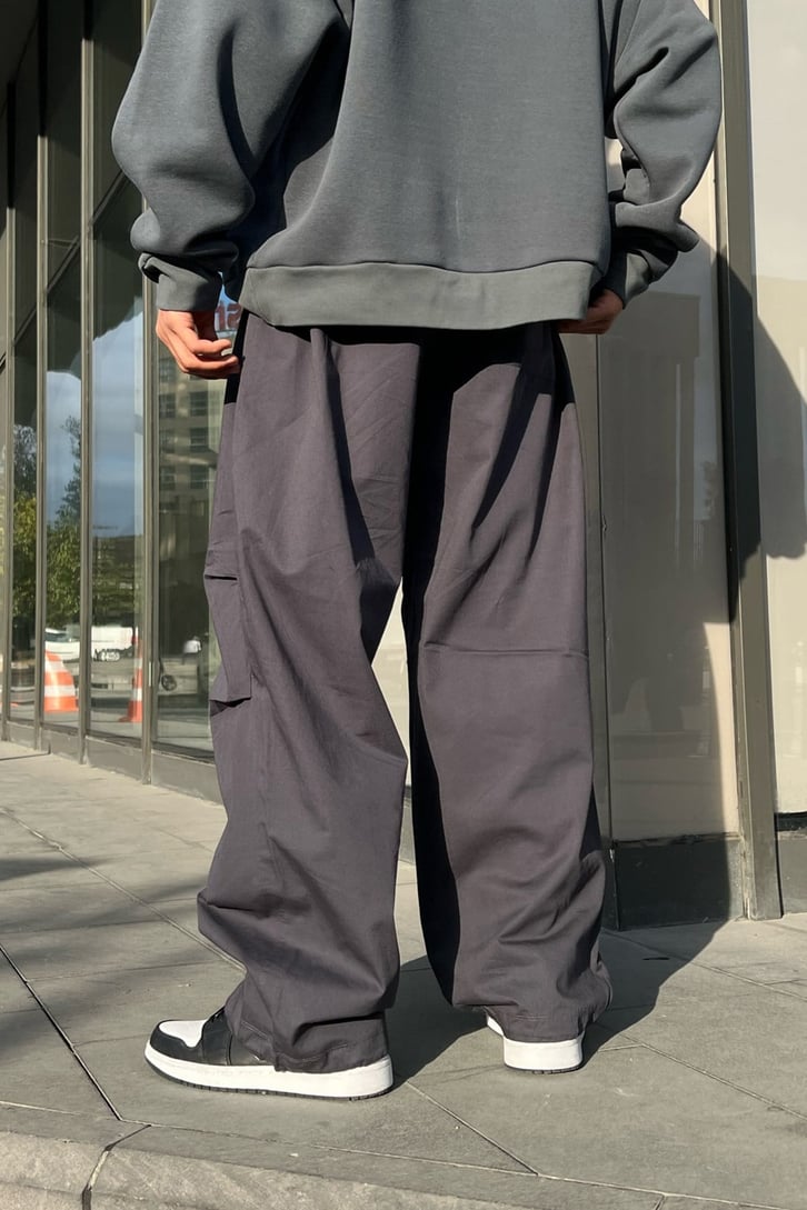 Flaw Atelier Bel Lastikli Paraşüt Kumaş Pantolon