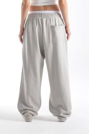 Flaw Atelier Buz Gri Baggy Eşofman Altı