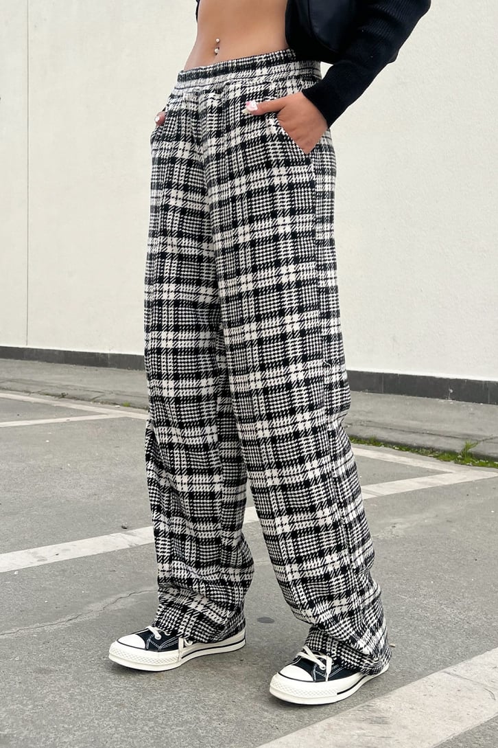 Flaw Atelier Ekose Kalın Kumaş Pijama Eşofman