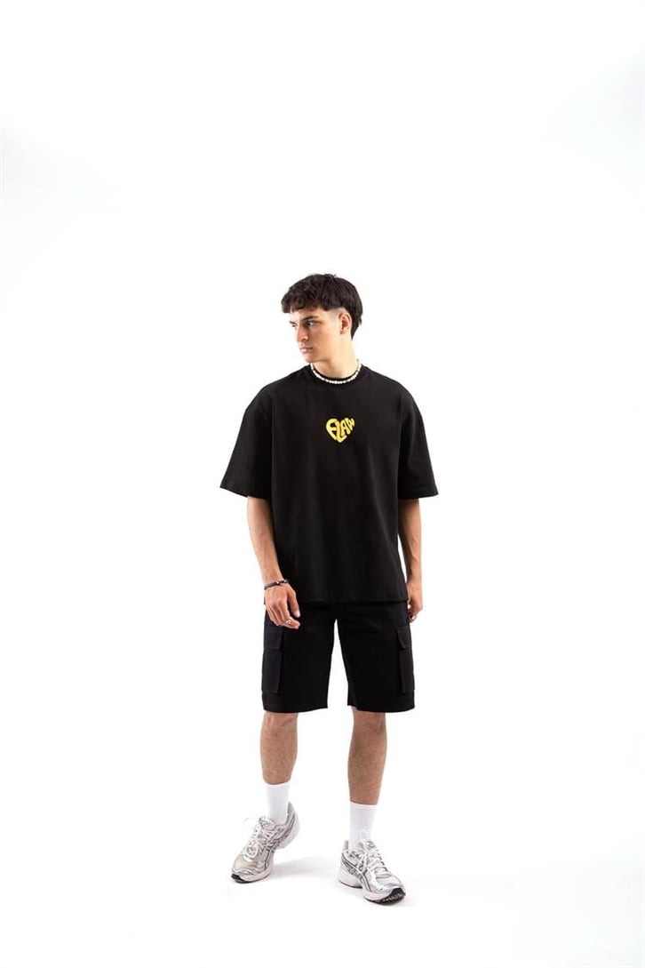 Flaw Atelier Flaw Heart Printed Oversize Tshirt