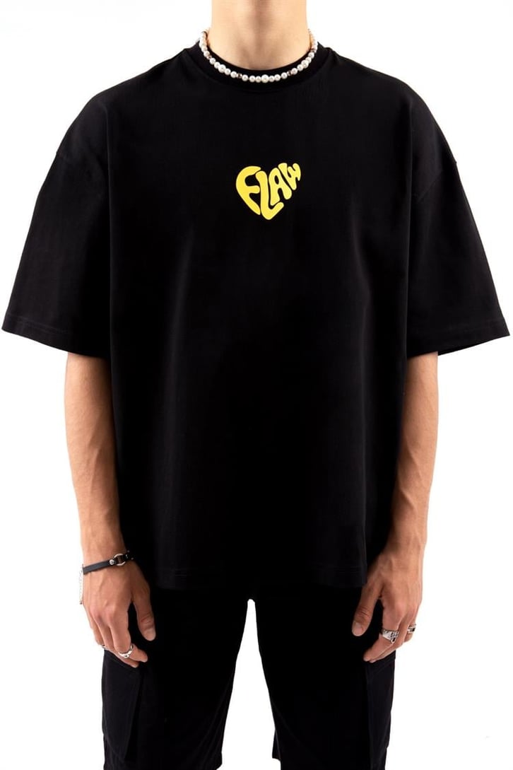 Flaw Atelier Flaw Heart Printed Oversize Tshirt