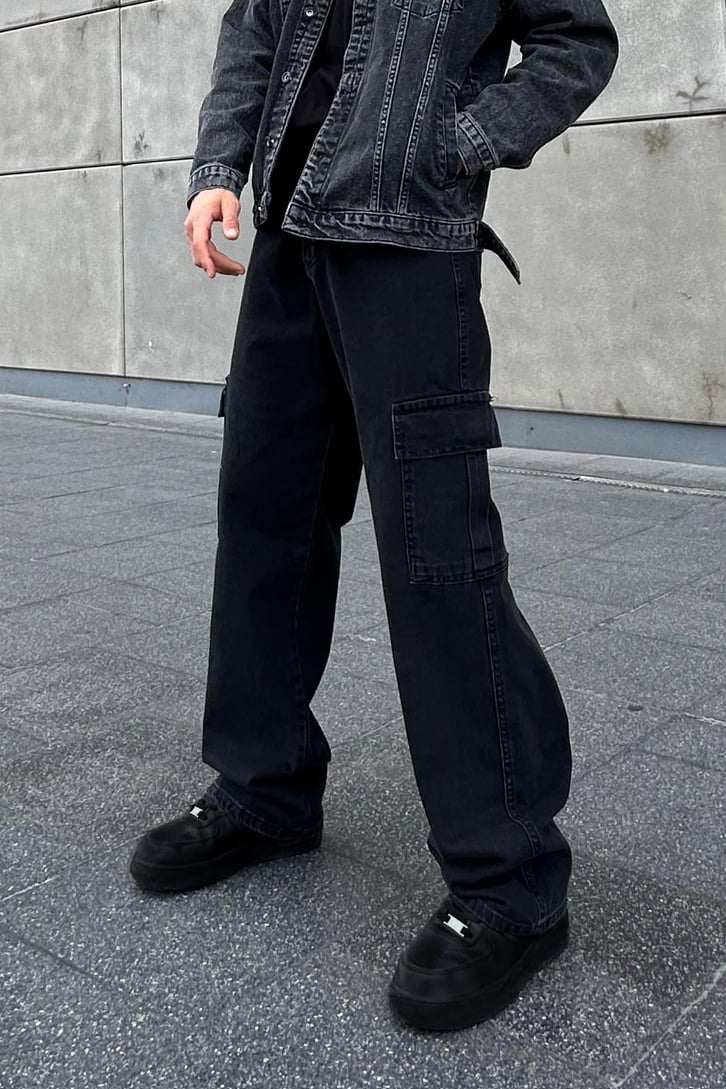 Flaw Atelier Kargo Cepli Dark Space Baggy Jean