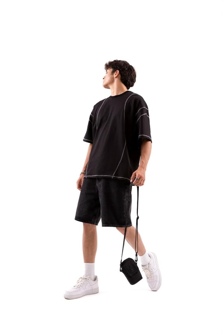 Flaw Atelier Karyoka Dikişli Oversize Tshirt