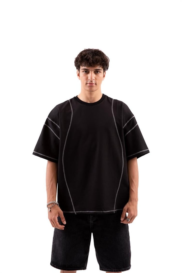 Flaw Atelier Karyoka Dikişli Oversize Tshirt