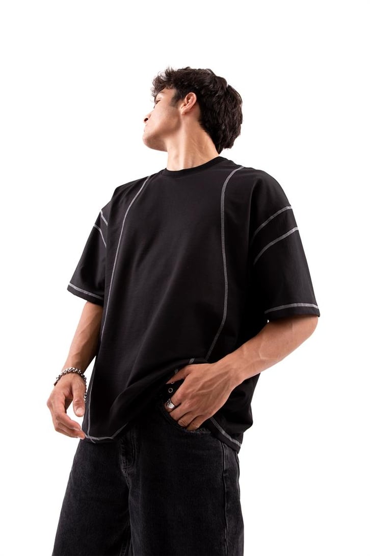 Flaw Atelier Karyoka Dikişli Oversize Tshirt