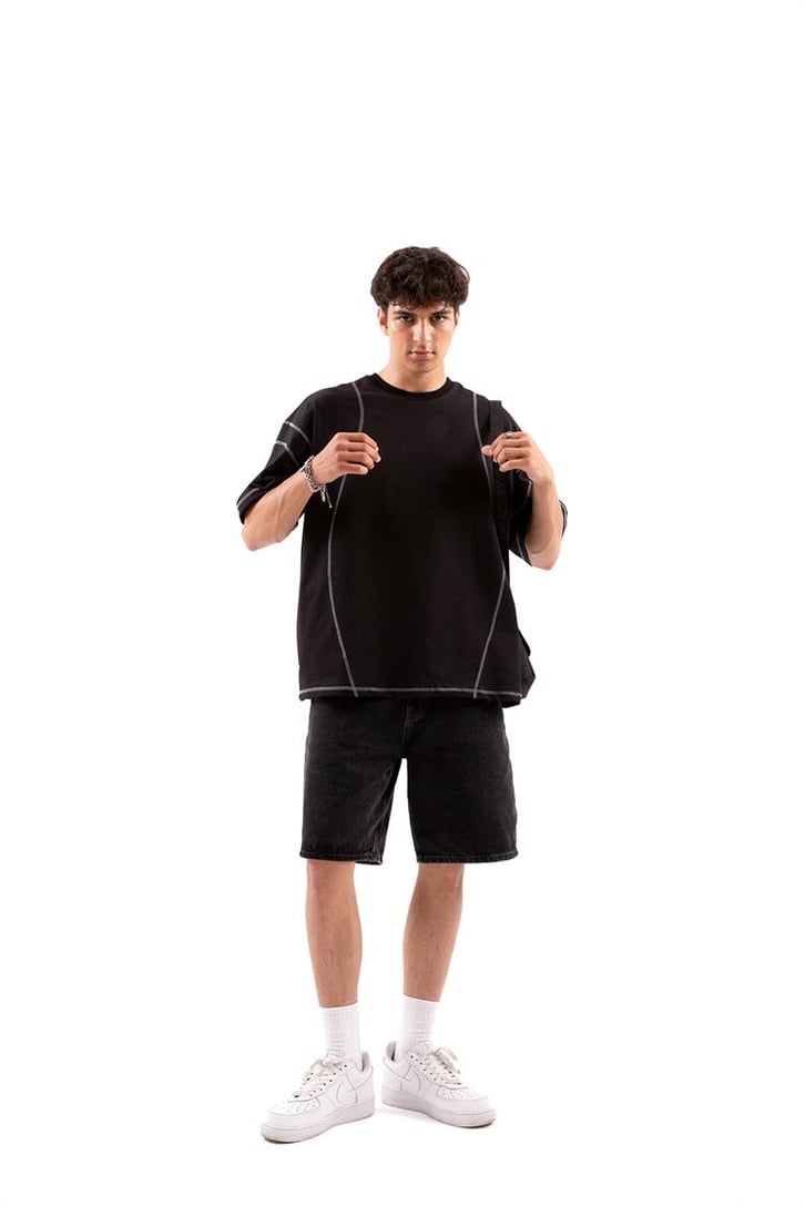Flaw Atelier Karyoka Dikişli Oversize Tshirt