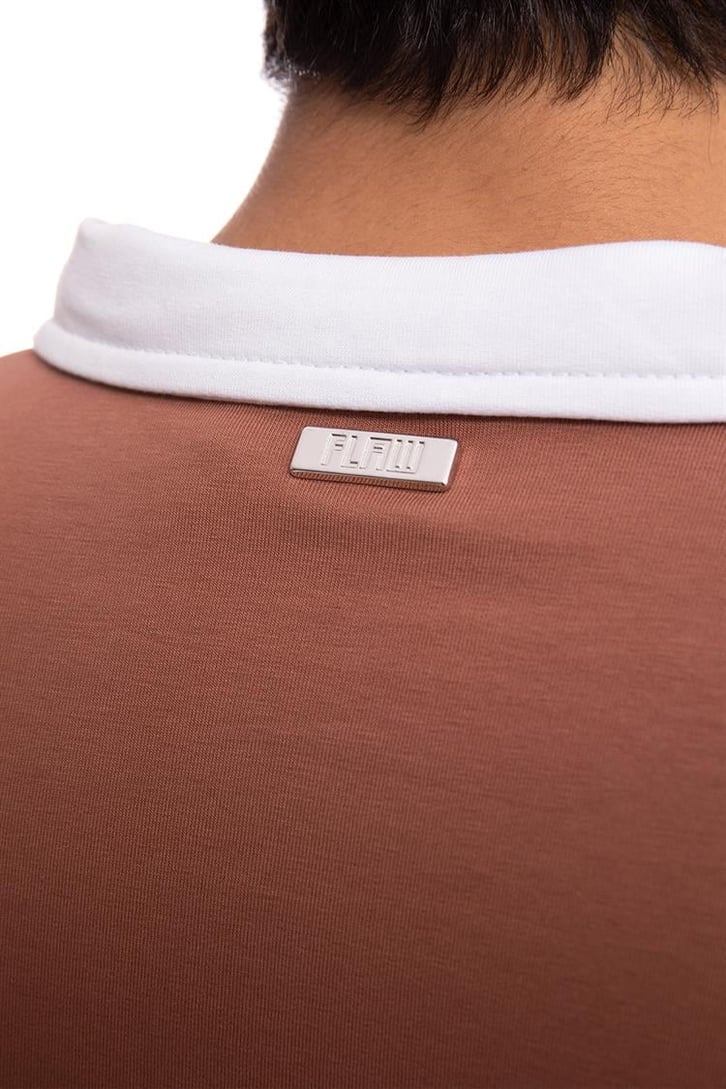 Flaw Atelier Logo Detaylı Kiremit Polo Yaka Tshirt