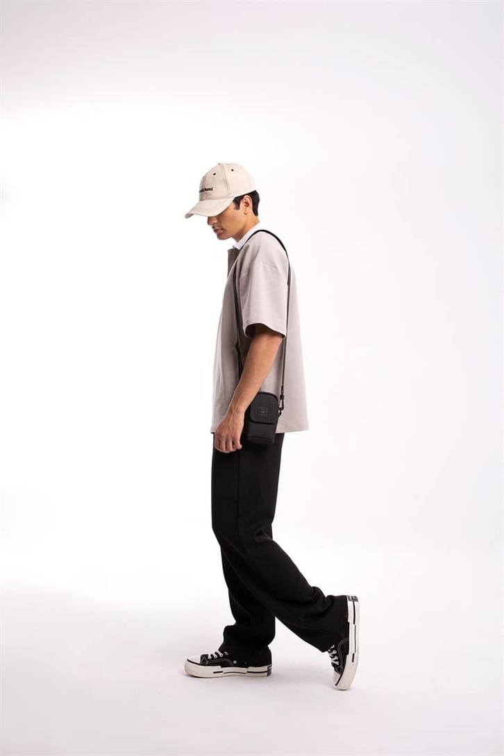 Flaw Atelier Logo Detaylı Vizon Polo Yaka Tshirt