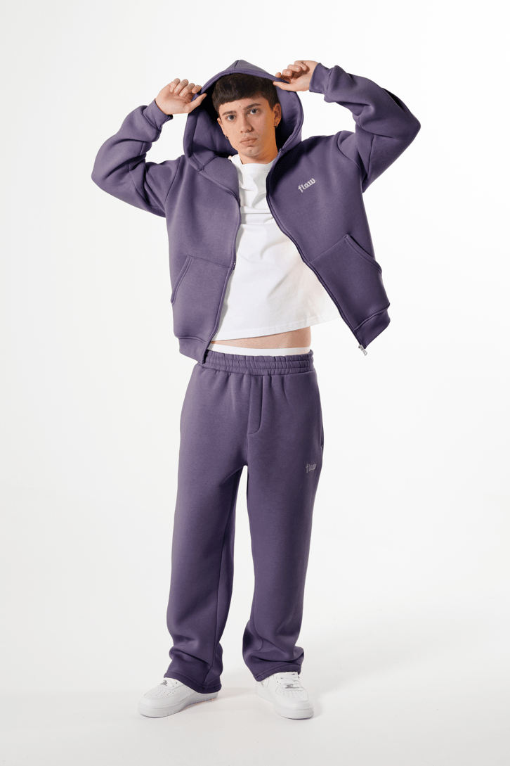 Flaw Atelier Mor Baggy Eşofman Altı